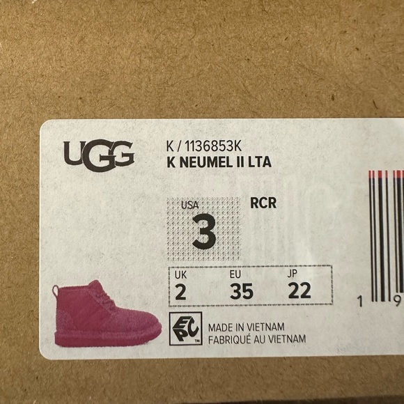 BRAND NEW! UGG K Neumel II LTA Chukka Boot - Kids Sz. 3 - Picture 7 of 7